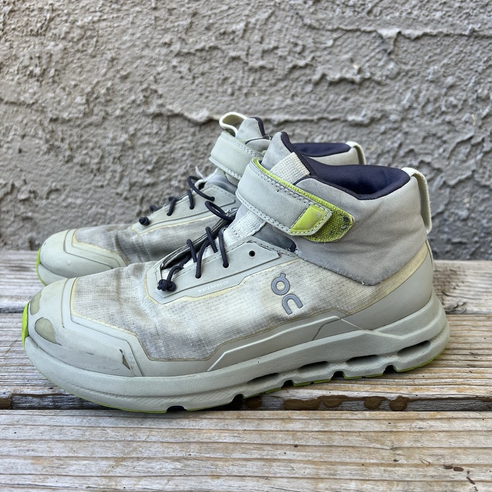 On Shoes Kids Size 2.5 Cloudroam Waterproof Trail Green Sneakers